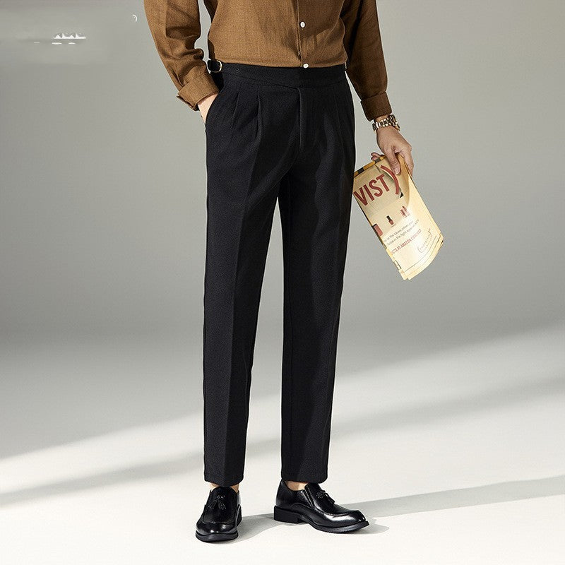 Slim Fit Business Casual Pants Men