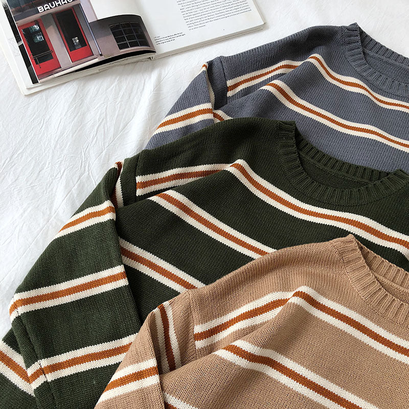 New Korean Retro College Style Loose All-match Sweater