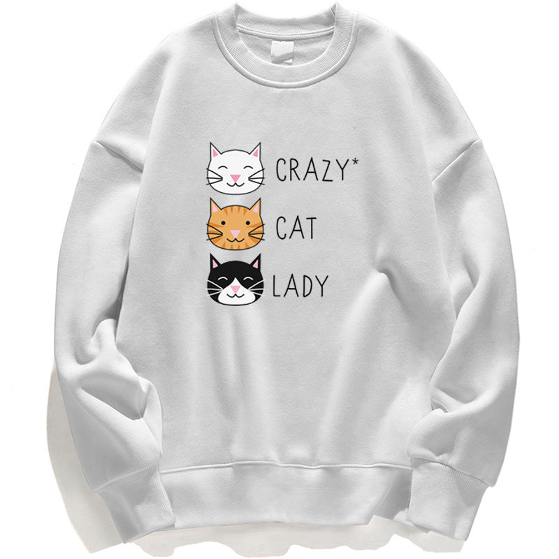 Crazy Cat Women's Funny Cute Sweatshirt