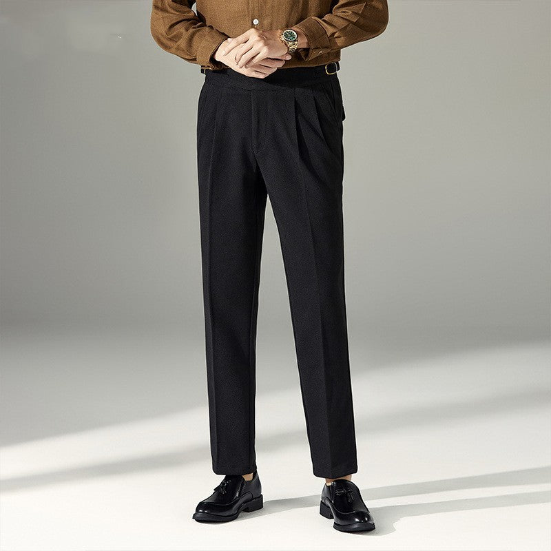 Slim Fit Business Casual Pants Men