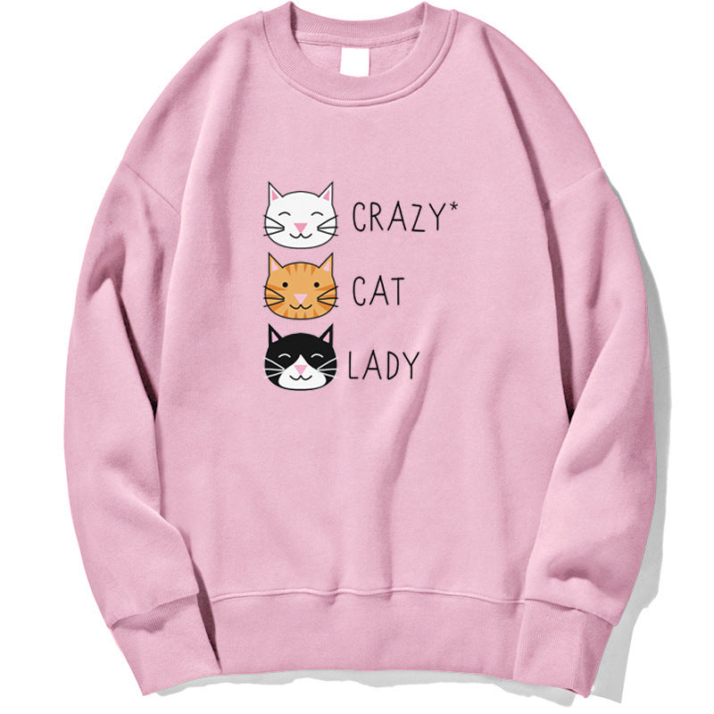 Crazy Cat Women's Funny Cute Sweatshirt