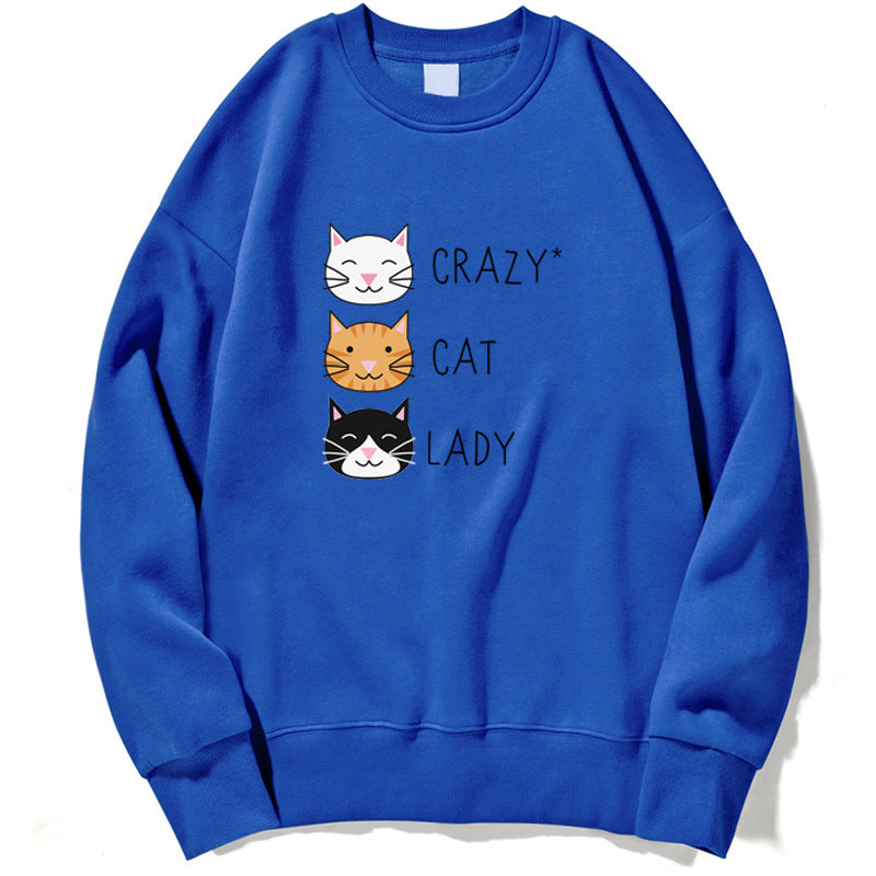 Crazy Cat Women's Funny Cute Sweatshirt