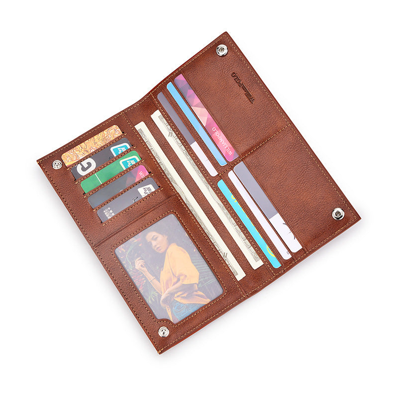 Driving License Holder Cowhide Large-capacity Wallet