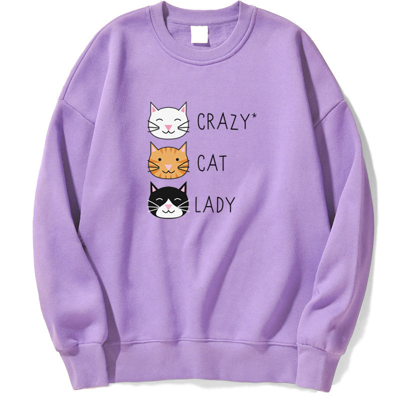 Crazy Cat Women's Funny Cute Sweatshirt