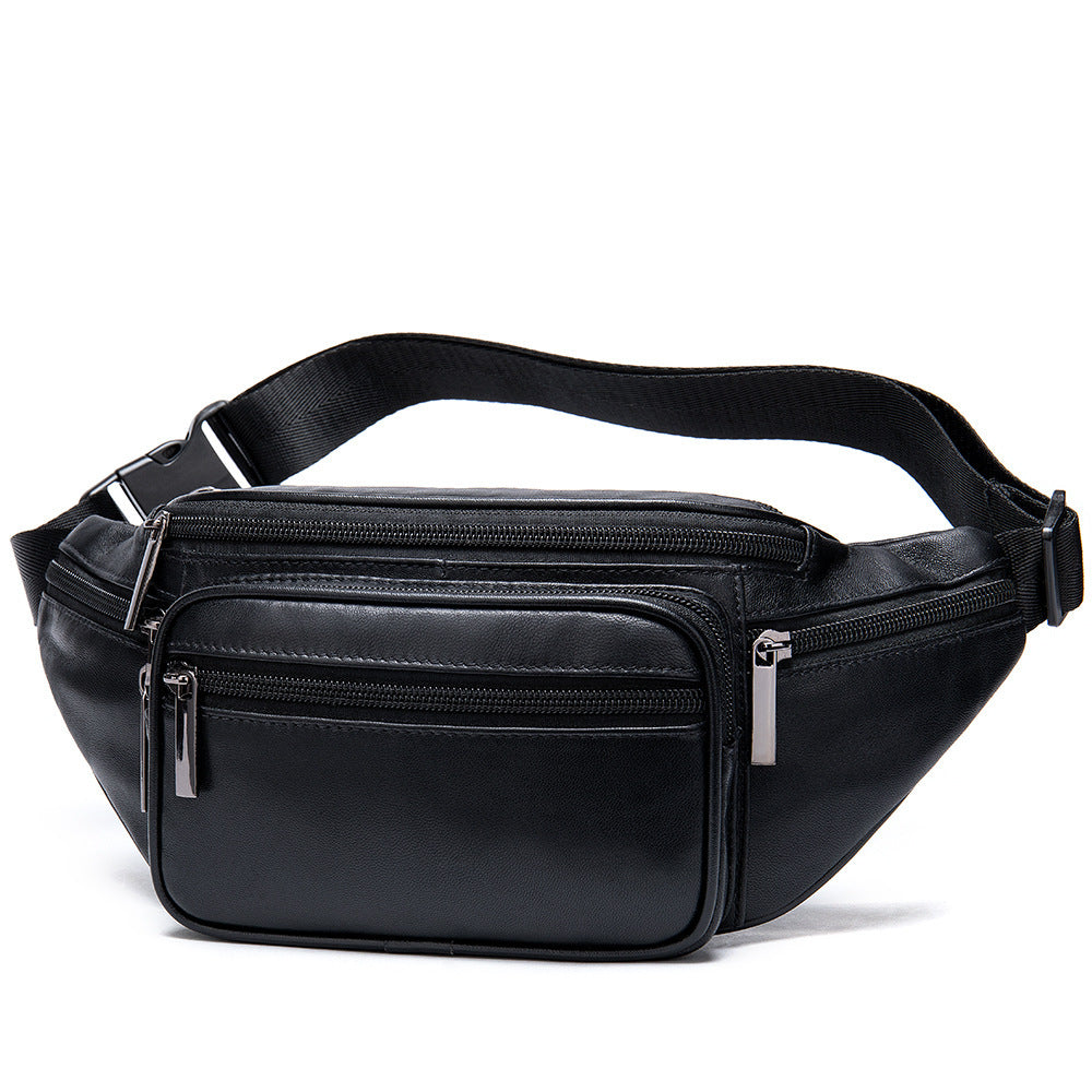 Retro Casual Men's Leather Belt Bag